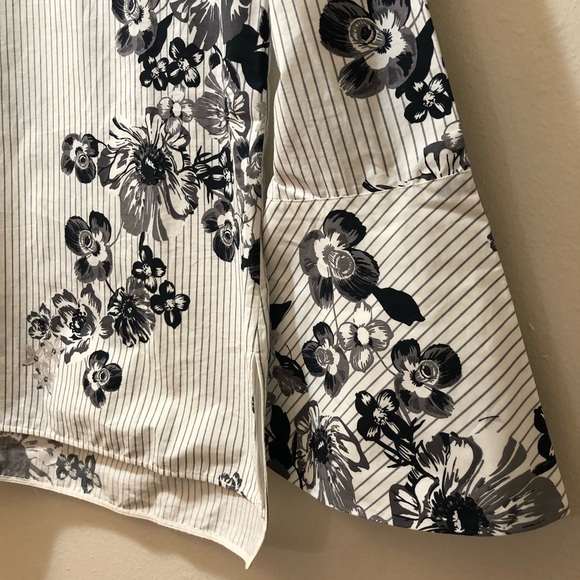 MASSIMO DUTTI Printed Poplin Blouse - Picture 8 of 9